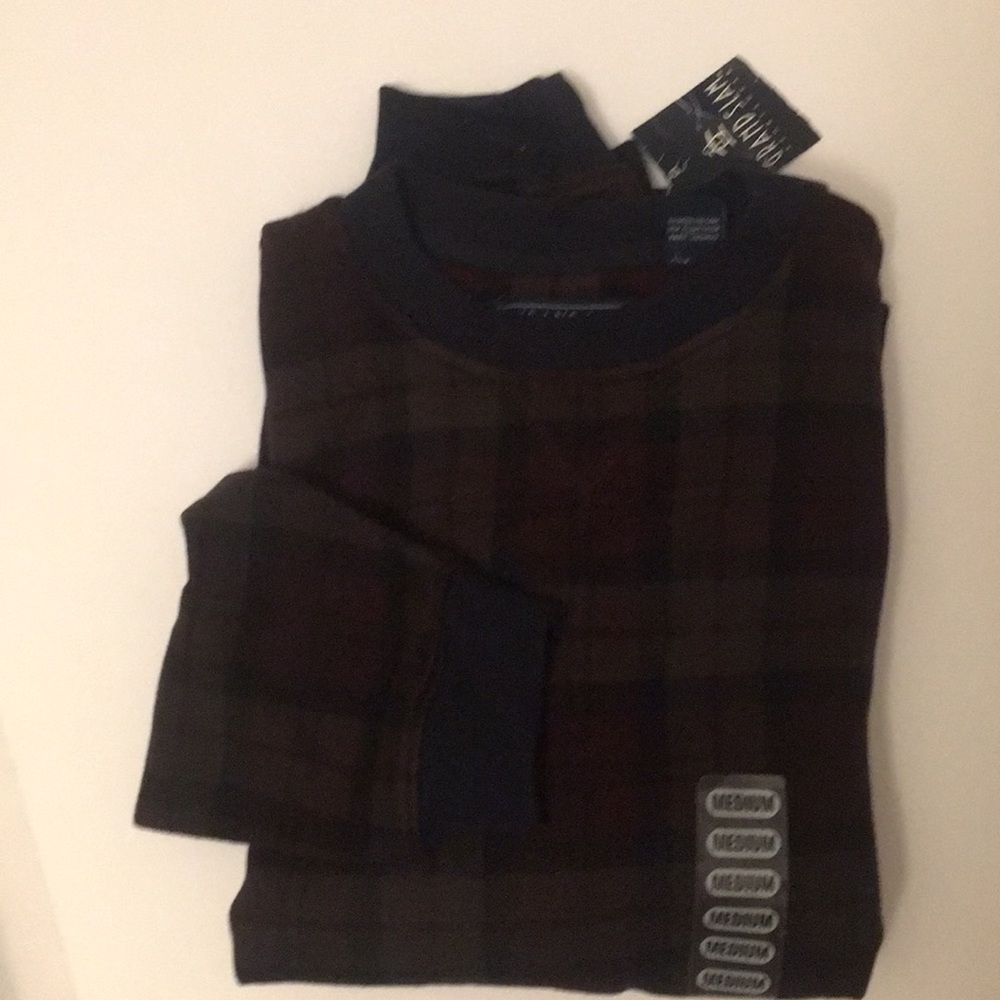 GRAND SLAM Men’s Sweater Plaid Pullover Sz M